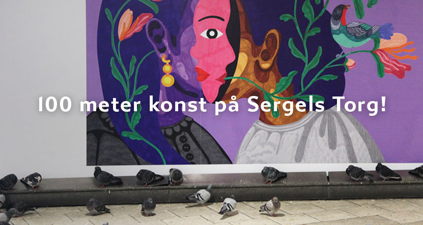 På Sergels Torg Åtta.45 Tryckeri Konst vernissage 