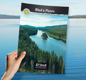 Blad flyer Åtta45 Tryckeri Print