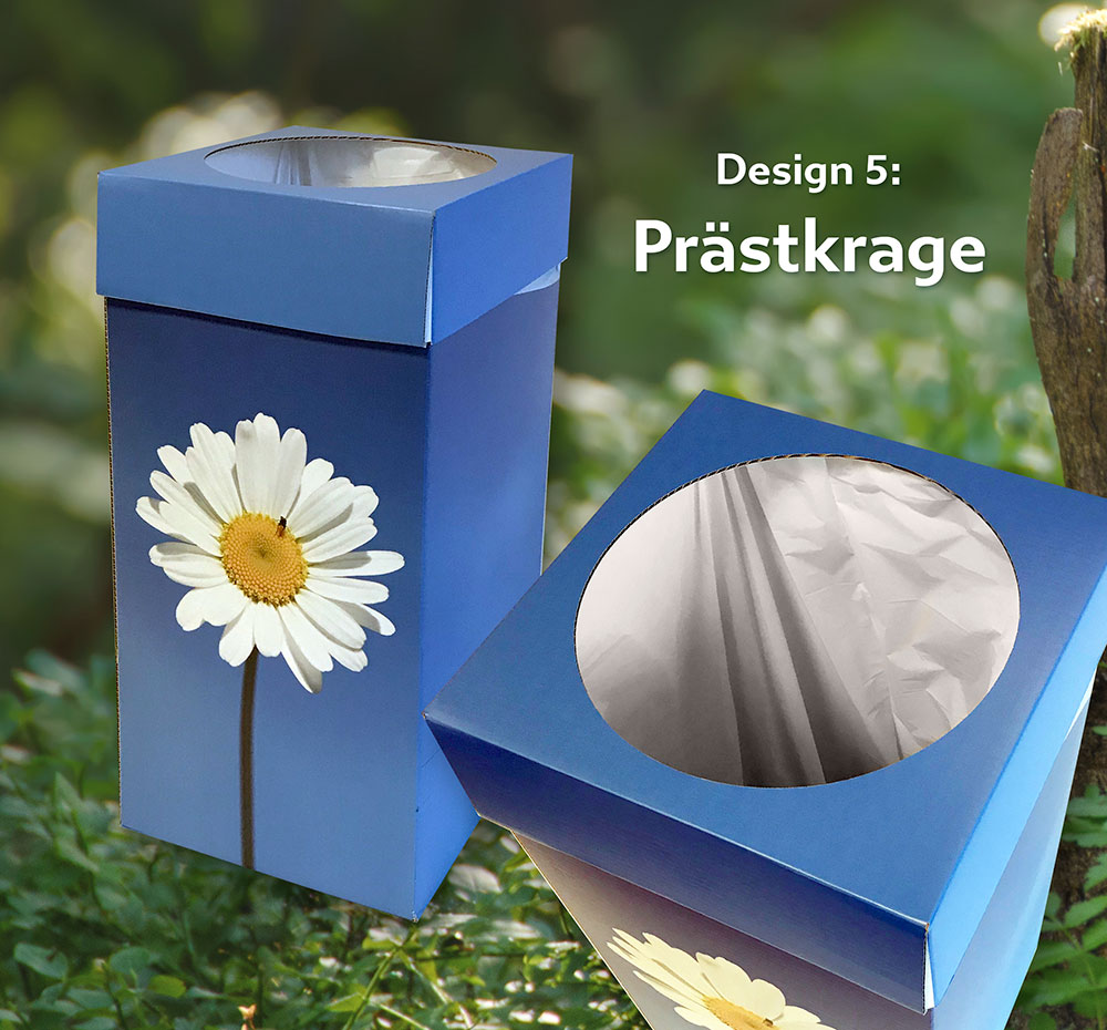 Custom-Printed Waste Bins – Daisy Design | Åtta.45 Print Shop