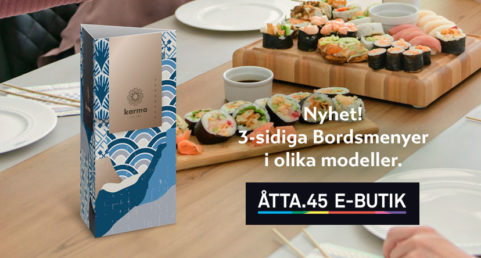 Bordsmeny Åtta.45 Tryckeri E-Butik