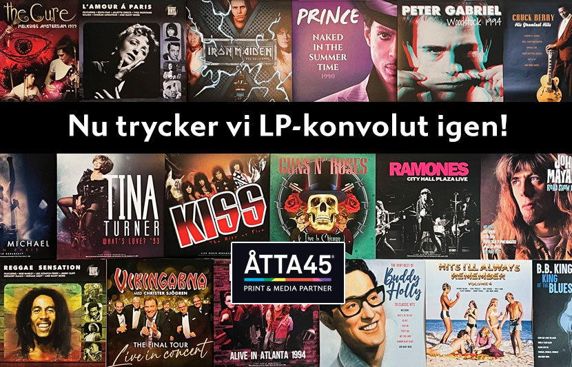 Åtta45 Print LP Konvolut vinylskiva Pitch beats